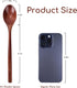 6pcs 9in Wooden Spoons, Soup Spoons Set, Long Handle Wooden Utensils for Cooking, Tasting, Serving, Stirring and Mixing (6pcs 9in)...