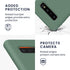 kwmobile Case Compatible with Samsung Galaxy S10 Case - TPU Silicone Phone Cover with Soft Finish - Forest Green...