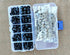 120 Pieces Locking Crochet Stitch Markers for Crocheting Knitting Clip Yarn Row Markers Tapestry Needles and 300 Pieces Safety Eyes...