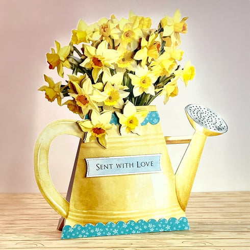 Katy Sue Watering Can Blossoms & Blooms Card Making Kit. Contains 8 Shaped Cards, 3 Sheets of Floral Die Cut Decoupage, 8 Envelopes & Instructions...