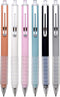Linbsunne Ballpoint Pens Medium Point 1mm Black Ink Work Pen with Super Soft Grip Ball Point Pen for Men Women Retractable Office Pens (Black 6)...