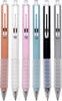 Linbsunne Ballpoint Pens Medium Point 1mm Black Ink Work Pen with Super Soft Grip Ball Point Pen for Men Women Retractable Office Pens (Black 6)...