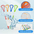 4-Pack Tongue Scraper Oral Care Kits – Plastic Dual-sided Tongue Brushes for Reducing Bad Breath, Includes Comfort Grip Handle, Ideal for Adults a...