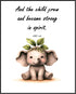 Posterizer 1 pcs-Child Grew and Became Strong- Bible Verse-Religious Posters-Kids Room Art-Gift for Daughter, Son, Kids-decor for nursery toddlers...