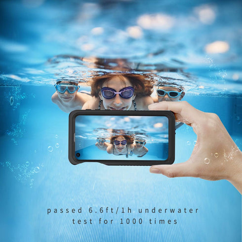 Lanhiem for Samsung Galaxy S10e Case, IP68 Waterproof Dustproof Case with Built-in Screen Protector, Heavy Duty Full Body Protective Clear Back Ph...