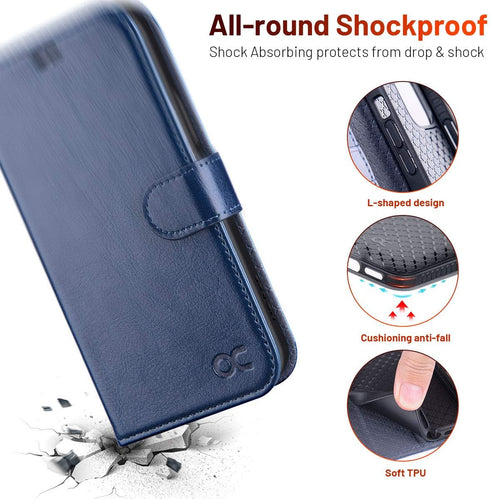 OCASE Compatible with iPhone 12 Case/Compatible with iPhone 12 Pro Wallet Case, PU Leather Flip Case with Card Holders RFID Blocking Kickstand Pho...