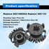2Pcs HVAC Blend Door Gear Kit Compatible with 2011 2012 2013 2014 2015 2016 JEEP GRAND CHEROKEE HVAC Heater Blend Door Actuator 68214880AA...