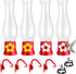 ORIENTOOLS Hummingbird Feeder 4Pack, Mini Hanging Flower Bird Feeders for Outdoors with 4 Window Mount Suction Cup Accessories, 3.4 oz/Pc...
