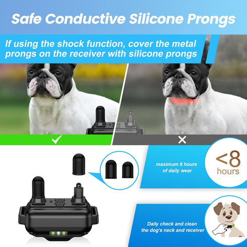 Dog Training Collar with 7 Training Modes, 2600Ft Remote Electronic Dog Shock Collar, Electric Shock Collar for Small Medium Large Dogs (Green)...