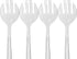 Set of 12-10" Clear Plastic Serving Forks For Events Reusable or Disposable...