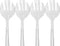 Heavy Duty Disposable Clear Plastic Serving Utensils, Spoons, Forks & Tongs for Weddings, Catering, Food Service, Parties and More! (4, Forks)...