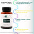 Triphala for Gentle Colon Cleanse, Digestive Aid, Detox, Herbal Ayurvedic Bowel Cleanser, Helps Digestion, Amla, Haritaki & Bibhitaki, Organic, Ve...