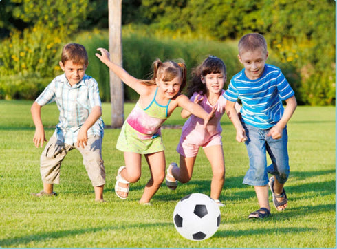 Soccer Basketball Football Small Sports Bouncy Balls with Hand Pump for Kids and Toddlers - (Pack of 3) 6-Inch Diameter Rubber Sport Ball Set for ...
