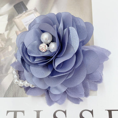 Kokoma Elegant Peony Flower Brooch Pin for Women Lady Fabric Flower Pearl Brooch Lapel Pins for Wedding Bohemia Dress Suit Ceremony Clothes Access...