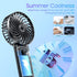 Handheld Portable Mini Fan Rechargeable: Small Hand Personal Fans Tripod 4 Speed Wind Cooling Air Cool Blow for Travel Face lash Indoor Outdoor De...