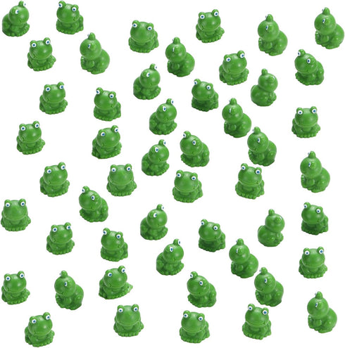 50 Pcs Mini Frog Garden Decor | Green Frog Figurines | Miniature Home Décor | Tiny Plastic Frogs | Fairy Garden Decor...