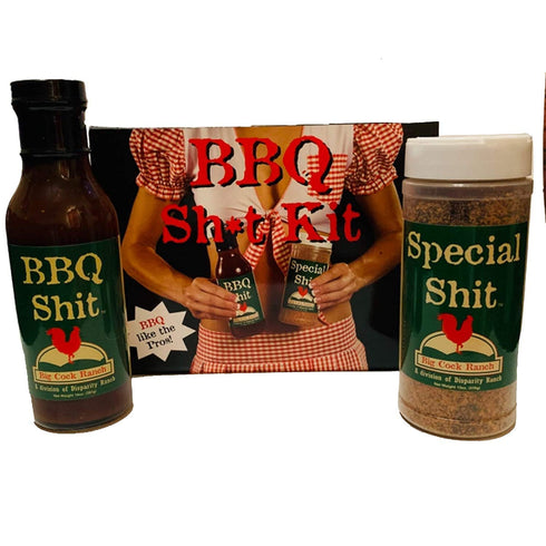 Big Cock Ranch Special Shit and BBQ Shit Kit | Funny BBQ Sauce Gift Set | Best BBQ Accessory | Made in the USA | Makes a Great Gag Gift for Men | ...
