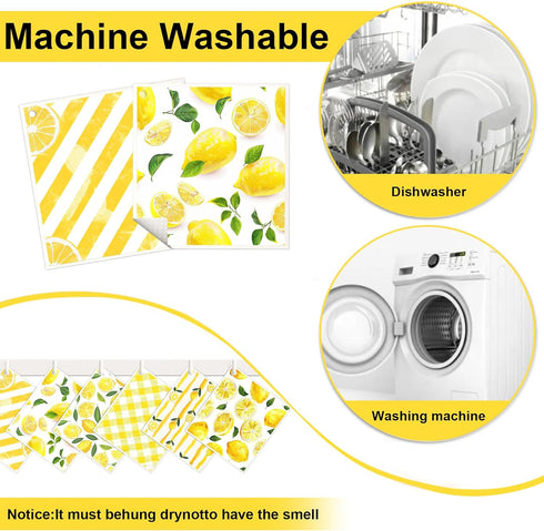 6 Pack Swedish Dishcloths for Kitchen - Reusable Dish Towels Paper Towels Cloths Washable,Absorbent Cellulose Cleaning Sponge Cloth Wipes Quick Dr...