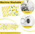 6 Pack Swedish Dishcloths for Kitchen - Reusable Dish Towels Paper Towels Cloths Washable,Absorbent Cellulose Cleaning Sponge Cloth Wipes Quick Dr...