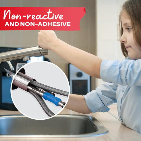 XFasten Self-fusing Silicone Tape Pro, Blue, 1.5-Inch x 15-Feet, 30mils Extreme Silicone Pipe Fix Tape for Leak Drain Pipes, Tool Grip, Electrical...