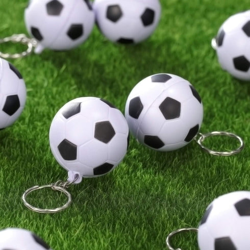 20 Pack Soccer Keychains Soccer Stress Ball Sports Ball Keychain for Party Favors Key Chain for Boys School Carnival Reward Party Bag Gift Fillers...