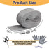 Steel Wool for Mice Control - 1 Pack, 3.2"x12ft Wool, Gap Filler for Home & Garage, DIY Bundle with Gloves & Scissors...