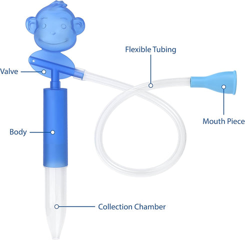 Ezy Dose Kids Nasal Aspirator, Sinus Relief and Mucus Sucker for Baby and Toddler, Nose-Pals, 4 Disposable Storage Chambers, Convenient and Easy t...