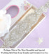 Pardecor Women Rhinestone Applique Crystal Wedding Trim Silver Applique Trims Sash Belt Applique for Bridal Dress Evening Dress for Bridesmaid Gow...