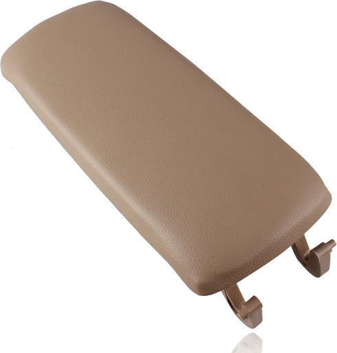 Car Leather Armrest Center Console Lid Cover Compatible with Audi A4 S4 A6 2000-2006 Beige...