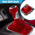 5 Speed Car Manual Gear Shift Knob Boot for Volkswagen Golf MK7 2013-2018 Red...