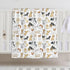 Dog Baby Blanket for Boys Girls, Toddler Newborn Nursery Soft Warm Cozy Bed Blanket Dog Print Shower Gift 30x40 Inches...