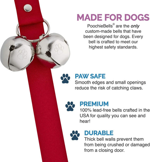 Original Handcrafted Potty Training Dog Doorbell – Excellence in Craftsmanship, One Size Fits All, Trainer-Recommended for 20+ Years, Made in USA,...
