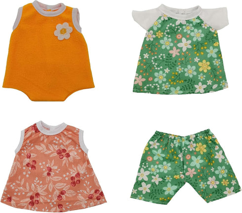 Baby Doll Clothes for 13-14 Inch Alive Baby Dolls Girl, Doll Clothing Outfits for 14 Inch Newborn Reborn Baby Dolls(pattern1)...