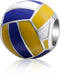 Love Ball Sports Charms 925 Sterling Silver Baseball Volleyball Beads Fits European Bracelet...