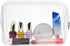 5 Packs Clear Cosmetics Bag TSA Approved, PVC Zippered Toiletry Carry Pouch Portable Makeup Bag for Vacation Travel, Bathroom and Organizing Water...