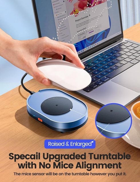 Vaydeer Undetectable Mouse Mover, M4 Mouse Jiggler Device with ON/Off Switch, Driver-Free Shaker Wiggler Mouse Movement Simulation for Computer Aw...