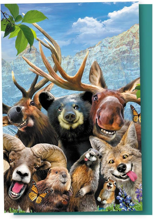 Tree-Free Greetings EcoNotes 12 Count Rocky Mountain Selfie All Occasion Notecard Set with Envelopes, 4 x 6 Inches (FS56909)...