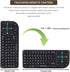 Gugxiom 2.4G Wireless Touchpad Keyboard, USB2.0 Mini Wireless Keyboard with 69 Backlight Keys, with Touch Pad, IR Indicator, Receiver and USB Cabl...