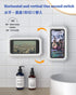 Waterproof Shower Phone Holder with 360° Rotation, Angle Adjustable, Wall Mounted Phone Holder for Bathroom Mirror Bathtub Kitchen, Up to 6.8 Inch...