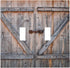 Wood Door 2 Gang Double Toggle Light Switch Cover Decorative Wall Plate Electrical Faceplate for Country Farm Bathroom Home Living Room Decor 5" x...