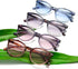 100 CLASSIC 4-Pack Trendy Colored Lens Cateye Reading Glasses for Women Spring Hinges Readers Ladies Fashion Eyeglasses (1.25x)...