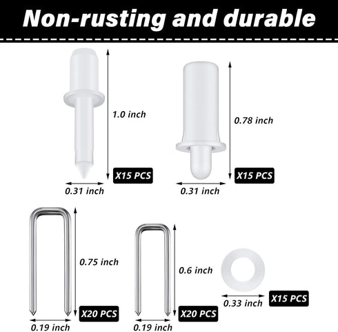 Jetec 85 Pieces Repair Plantation Shutters Tool Set Plantation Shutter Louvers Staples Shutter Replacement Repair Pins for Windows Tools Supplies...