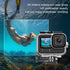 60M/196FT Waterproof Case for GoPro Hero12 Black/Hero11 Black/Hero10 Black/Hero9 Black Camera Accessories,Underwater Deep Diving Protective Shell ...