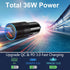 USB C Car Charger 5 Pack, Bangfun 36W Dual 12V USB C & USB A Car Charger Adapter QC+PD 3.0 Fast Charging Cigarette Lighter for iPhone 15 14 13 12 ...