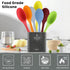 GEEKHOM 4 Pieces Silicone Spoons, Large Mixing Spoon Heat Resistant Kitchen Utensils Serving Table Spoons Non-stick Stirring Spoon for Cooking Bak...