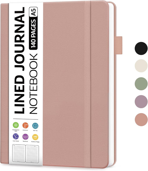 Lined Journal Notebook for Women & Men, Hardcover College Ruled Journal Notebook for Work, Note Taking, Writing, Perfect for Office School Home Su...