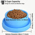 2pcs Dog Bowls Pet Cat Puppy Food Bowls Plastic Round No Spill Water Food Feeder Dish Colorful Feeding Eating Bowls...