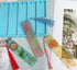 Szecl Bookmark Mold with Tassels, Rectangle Bookmark Silicone Mold for Epoxy Resin Casting 3.90 inch Resin Bookmark Mold Kit with 10 Pcs Colorful ...
