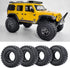 4pcs 1.0" Crawler Tires Micro Rubber Tires for SCX24 Gladiator Bronco C10 JLU Deadbolt B17 Axial 1/24 RC Crawler Car (54 mm)...