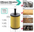 Oil Filter Fits Audi A3, A3 Quattro, TT, TT Quattro/Volkswagen Beetle CC Eos Golf Jetta Passat Replace Mann Filter HU 719/7 X | Part No. 045115466...
